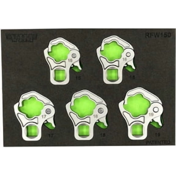 Vim Tools VMRFW150 5 Piece 3/8" Drive Ratcheting Flare Nut Set