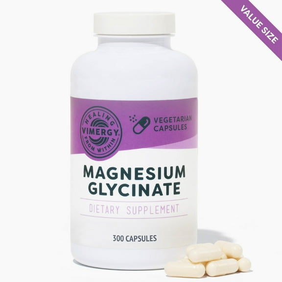 VIMERGY Magnesium Glycinate, 300 Servings – Value Size