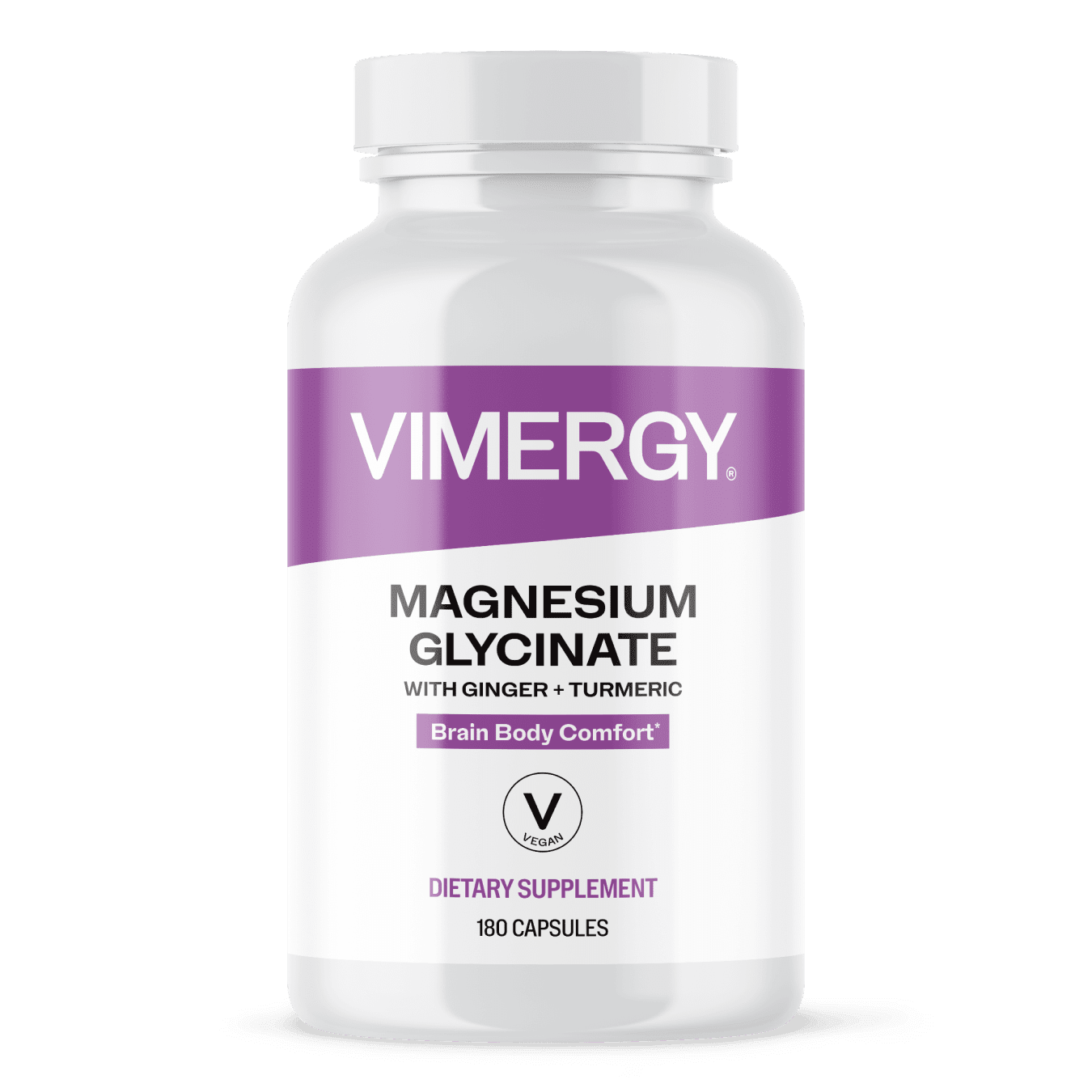 Vimergy Magnesium Glycinate Capsules, 310mg, Ginger and Turmeric, 90  Servings