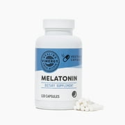 Vimergy Melatonin Capsules, 120 Servings Natural Sleep Aid Supplement - Vegan