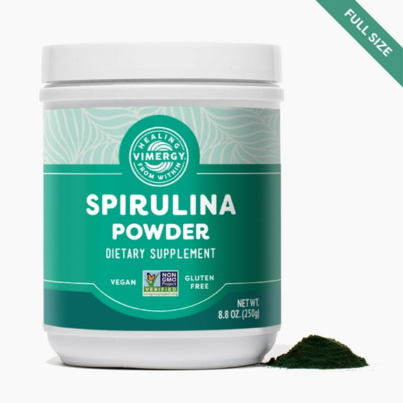 VIMERGY Natural Spirulina Powder, 83 Servings