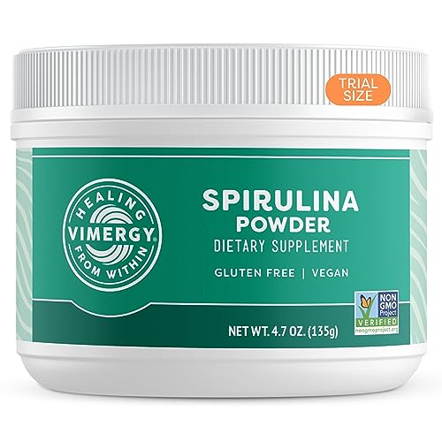 Vimergy Natural Spirulina Powder, Trial Size 45 Servings Super