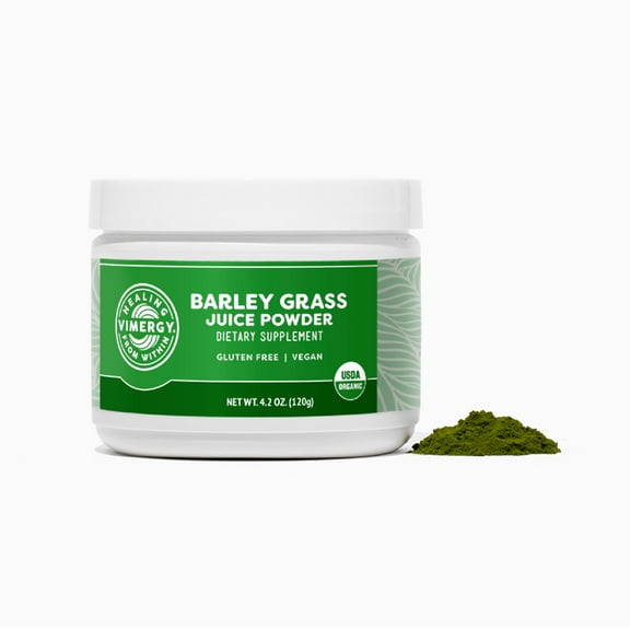 VIMERGY USDA Organic Barley Grass Juice Powder, Trial Size - 30 Servings