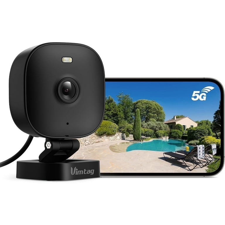 Vimtag 4MP Mini Camera, WiFi Indoor Outdoor, Night Vision, Motion