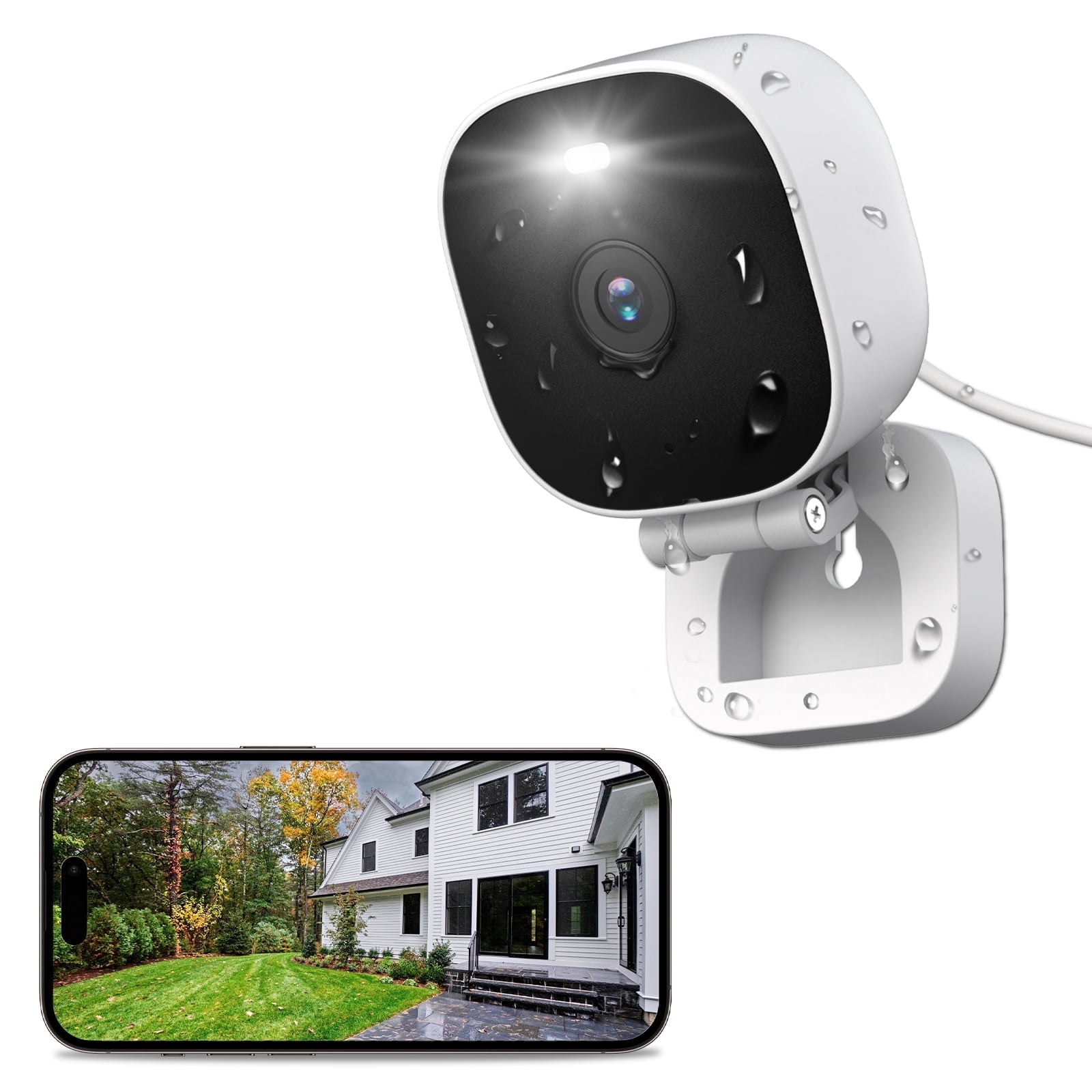Vimtag Mini G3 Security Camera Outdoor/Indoor with Spotlight, Plug-in 2MP HD Full-Color Night Vision Home Cam with AI Human Detection, Cloud/SD Card Storage, Support Alexa & WiFi