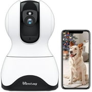 Vimtag Pet Camera, 2.5K HD Pet Cam, 360° Pan/Tilt View Angel with Two Way Audio wireless technology