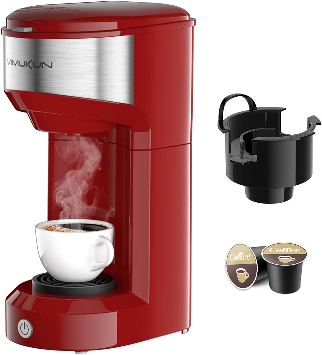 Vimukun Single Serve Coffee Maker, Coffee Brewer for KCup Single Cup