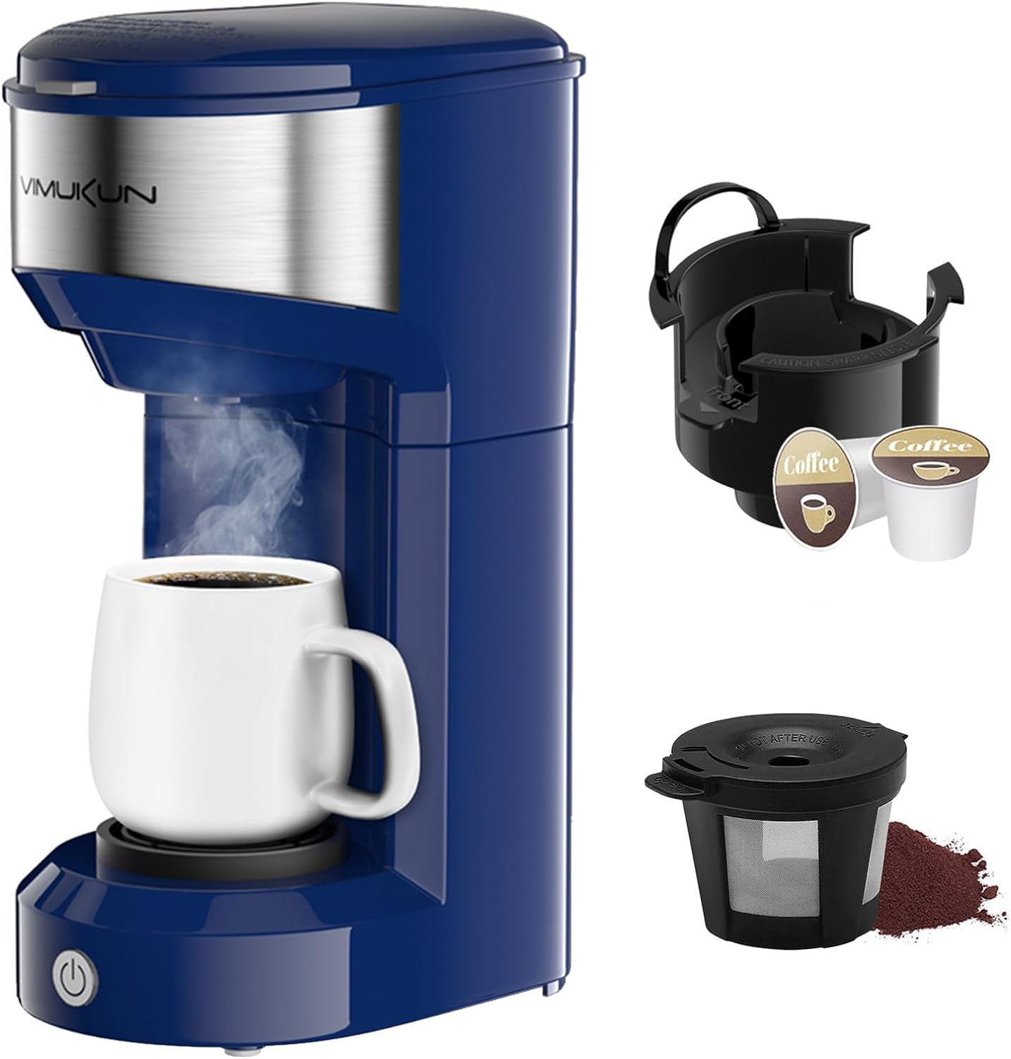 Vimukun Single Serve Coffee Maker, Single Cup Coffee Maker for KCup