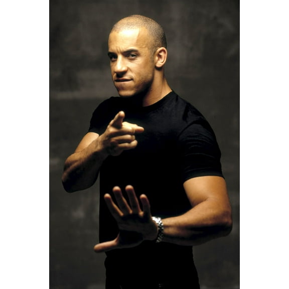 Vin Diesel Poster Metal Print 12in x 16in Metal Art Print 12x16 Multi-Color Square Adults Z Posters