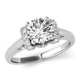 thumbnail image 1 of Vin Gol Round Brilliant 0.80 ctw Women's Diamond Engagement Ring 14k Gold - 4.75, 1 of 2