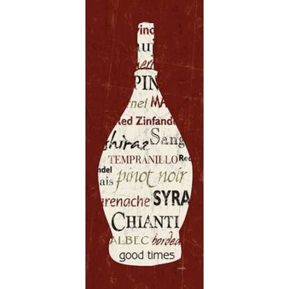 Vin Rouge Poster Print by Diane Stimson (10 x 20)