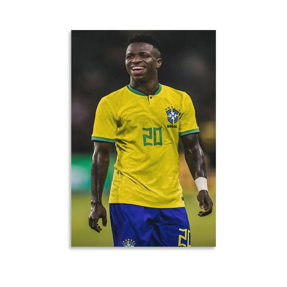 Vinícius Júnior Art Football Poster Canvas Poster Wall Art Picture Prints Hanging Photo Gift Decor Home Posters Artworks 16x24inch(40x60cm)