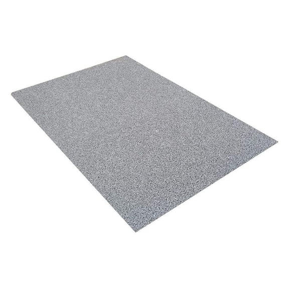 VinLoop Vinyl Anti-Slip Mat - 3x8 ft Grey Loop Mat for Pool, Bathroom, Shower, Locker Room - Drains Water, Comfortable & Cuttable