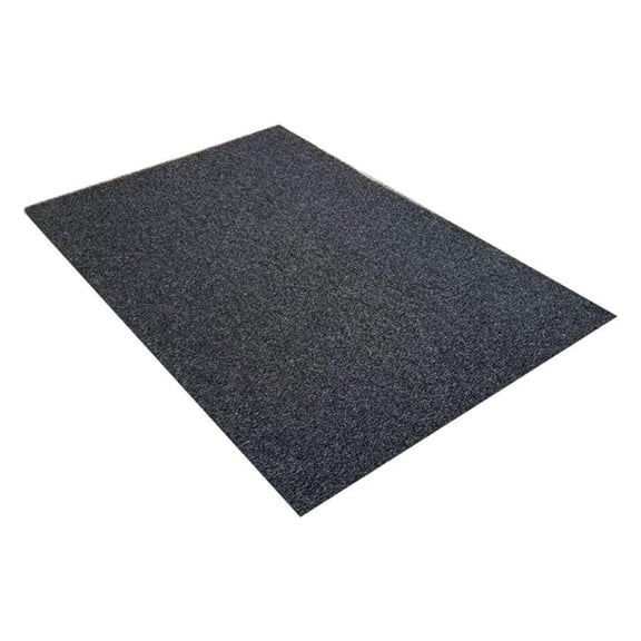 VinLoop Vinyl Anti-Slip Mat - 3x9 ft Black Loop Mat for Pool, Bathroom, Shower, Locker Room - Drains Water, Comfortable Textured Surface