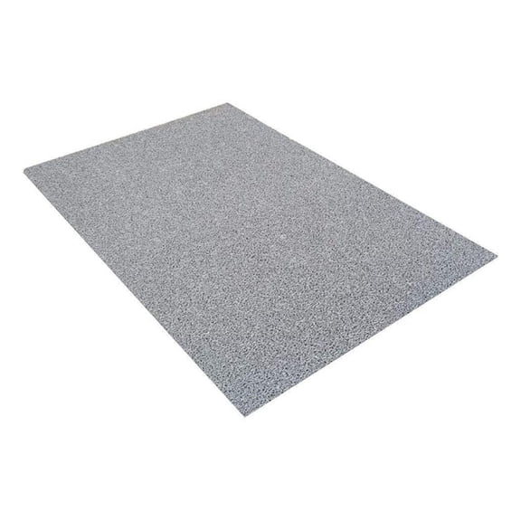 VinLoop Vinyl Mat - 4x3 ft Grey Anti-Slip Mat for Pool, Shower, Locker Room - Durable Water Drainage Comfort Matting by MattingExperts