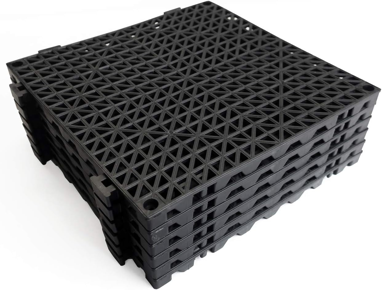 VinTile Modular Interlocking Cushion Floor Tiles Mat Non-Slip with ...