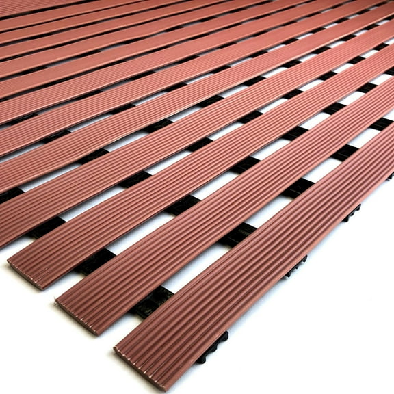 VinTread Vinyl Wet Area Floor Matting for Pool Shower Sauna SPA Bath Tub Bath Splash Matting Water Drain Wet Flooring Anti-Slip Indoor/Outdoor Mat by VinTek