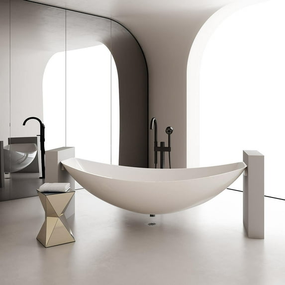 Vina 79 Inch Acrylic Floating Hammock Tub