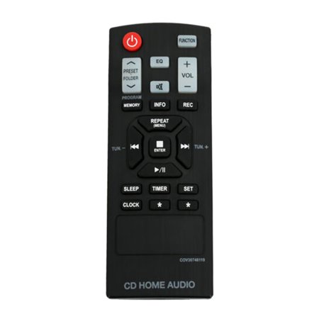 Vinabty COV30748119 Replace Remote Control Fit for LG Micro Hi-Fi System CM2130 CMS2130F