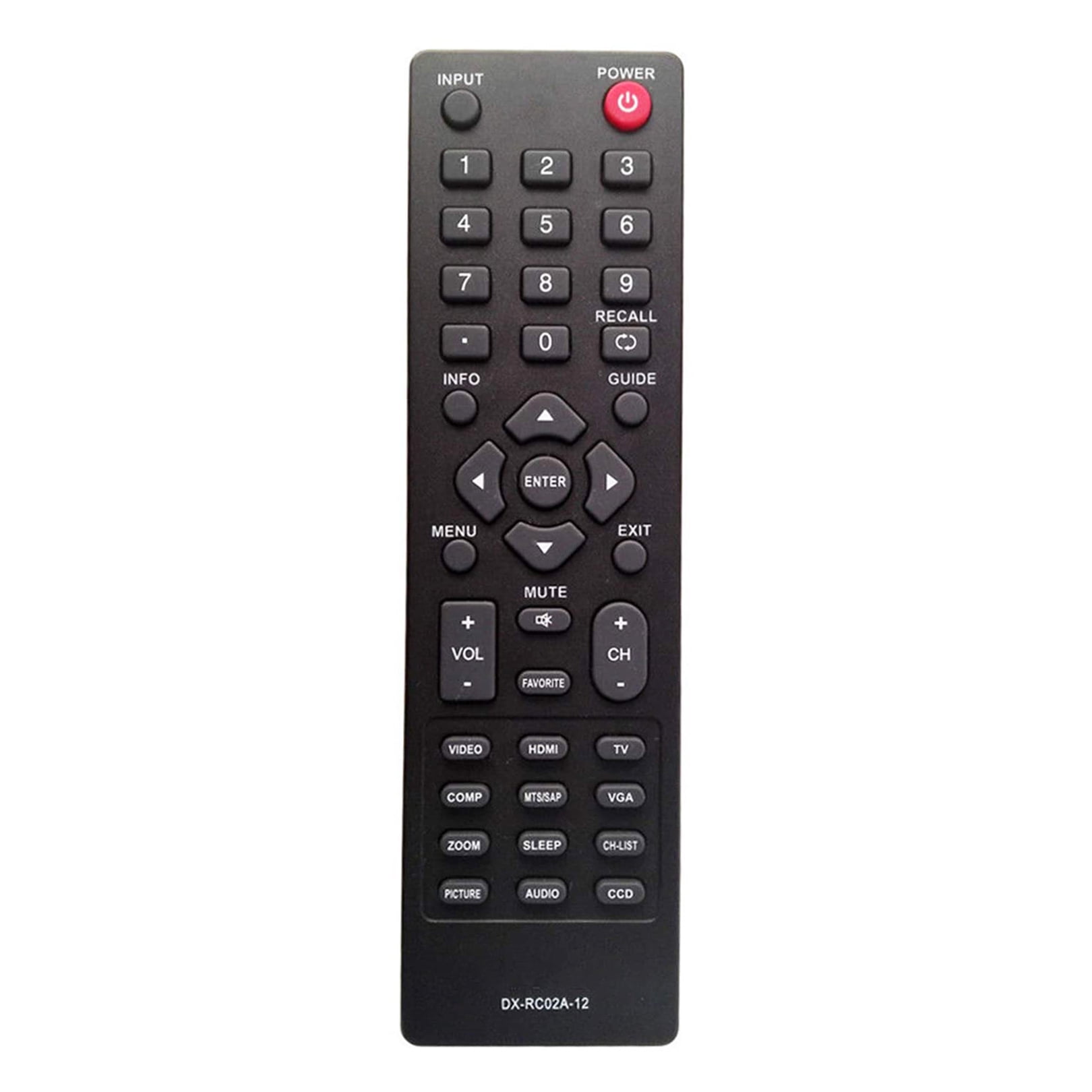 Vinabty DX-RC02A-12 Replaced Remote Control Fit for Dynex TV DX ...