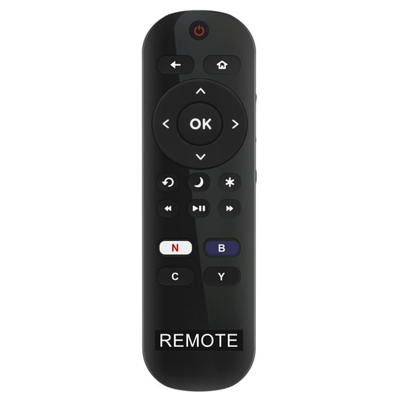 Vinabty LC-RCRUDCA-19 Replacement Remote Control fit for Sharp Roku TV LC-65Q7370U LC-65Q7390U LC-58Q7300U LC-65Q7300U LC-65Q7360U LC-58Q7310U LC-58Q7370U LC-58Q7320U LC-58Q7340U
