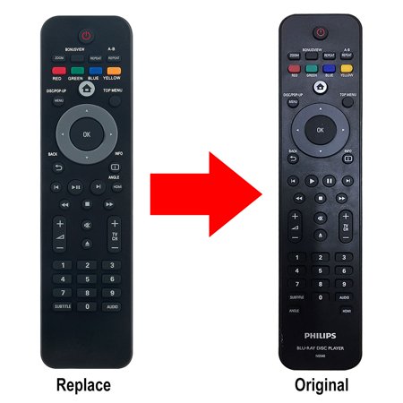 Vinabty NB540 NB540UD Remote Control Fit For Philips Blu-ray Disc Players BDP5110/F7 SV09R060 BDP5005 BDP7320/F8