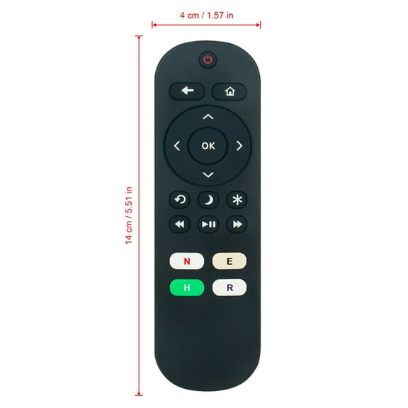 Vinabty Universal Replacement Remote Control fit for Sharp Element Hisense JVC Philips Westinghouse Roku TV LC-65Q7360U LC-58Q7300U LC-65Q7370U LC-58Q7320U LC-65Q7330U LC-65Q7380U LC-58Q7380U