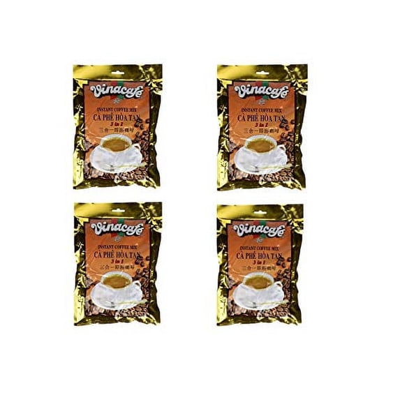 Vinacafe 3 in 1 Instant Coffee Mix, 20 Sachets (4 Packs)