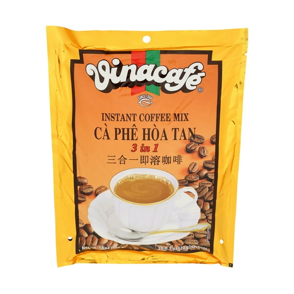 Vinacafe Instant Coffee Mix, 14.10oz., 20 Sachets per pack, 10 Pack