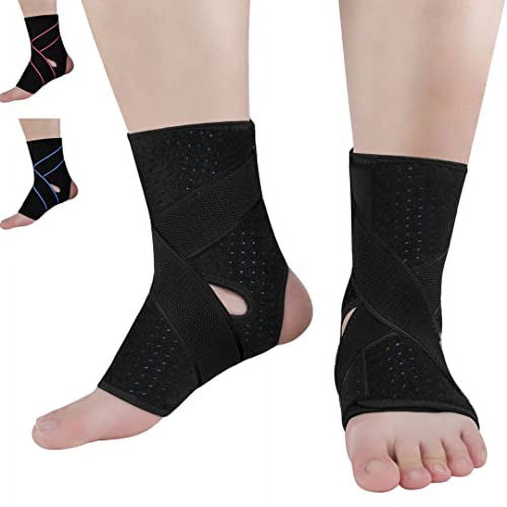 Vinaco ankle brace for women men, 1 pair adjustable compression ankle