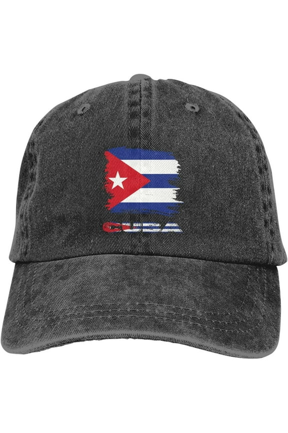 Vinage Cuba Flag Casquette Hat Dad Trucker Flat Bill Baseball Cap for Men Women Adjustable
