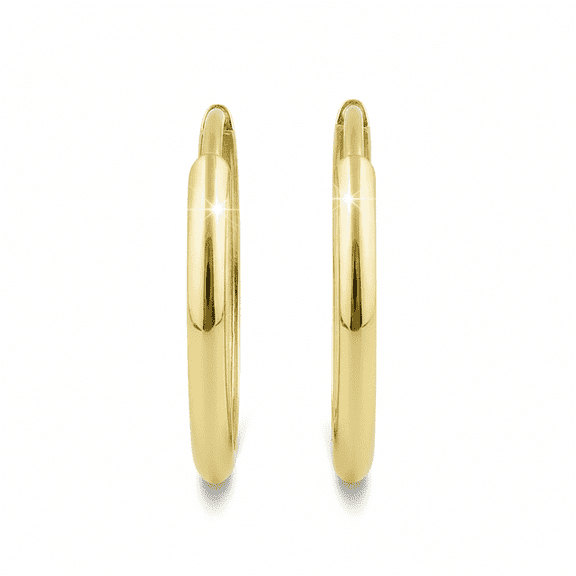 Vinali 14K Solid Gold Small Hoop Earrings (16mm x 1.5mm)