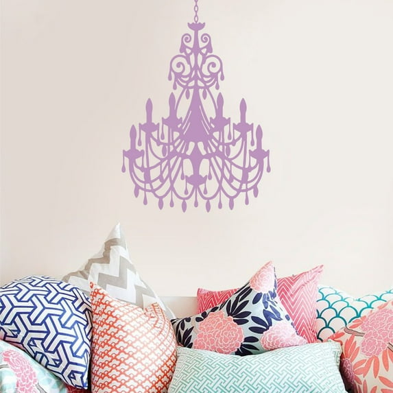 Vinatage Antique Decorative Chandelier Wall Decal Sticker