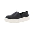 thumbnail image 1 of Vince Camuto Abbinna Leather Slip On Platform Sneakers Black Size 5, 1 of 3