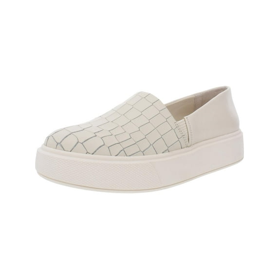 Vince Camuto Abbinna Leather Slip On Platform Sneakers White Size 7