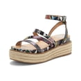 thumbnail image 1 of Vince Camuto Aevie Snake Print Leather Strappy Platform Espadrille Wedge Sandals (Multi Snake, 8), 1 of 5