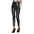 thumbnail image 1 of Vince Camuto Apparel Women's Stretch Pleather Pull On Pant Black , M Reg US, 1 of 2
