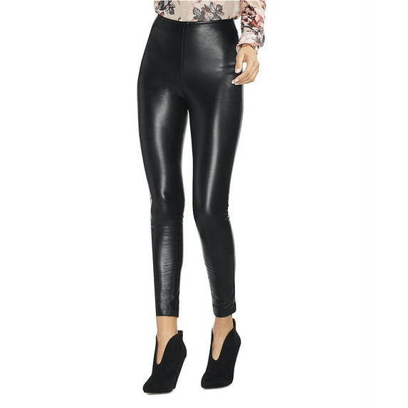 Vince Camuto Apparel Women's Stretch Pleather Pull On Pant Black , M Reg US