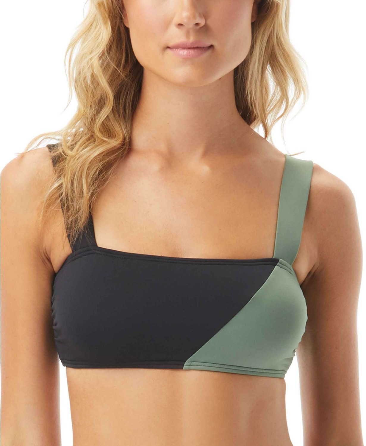 Vince Camuto Women's High Neck Bikini Top – Sexy Mesh Detail Swimwear