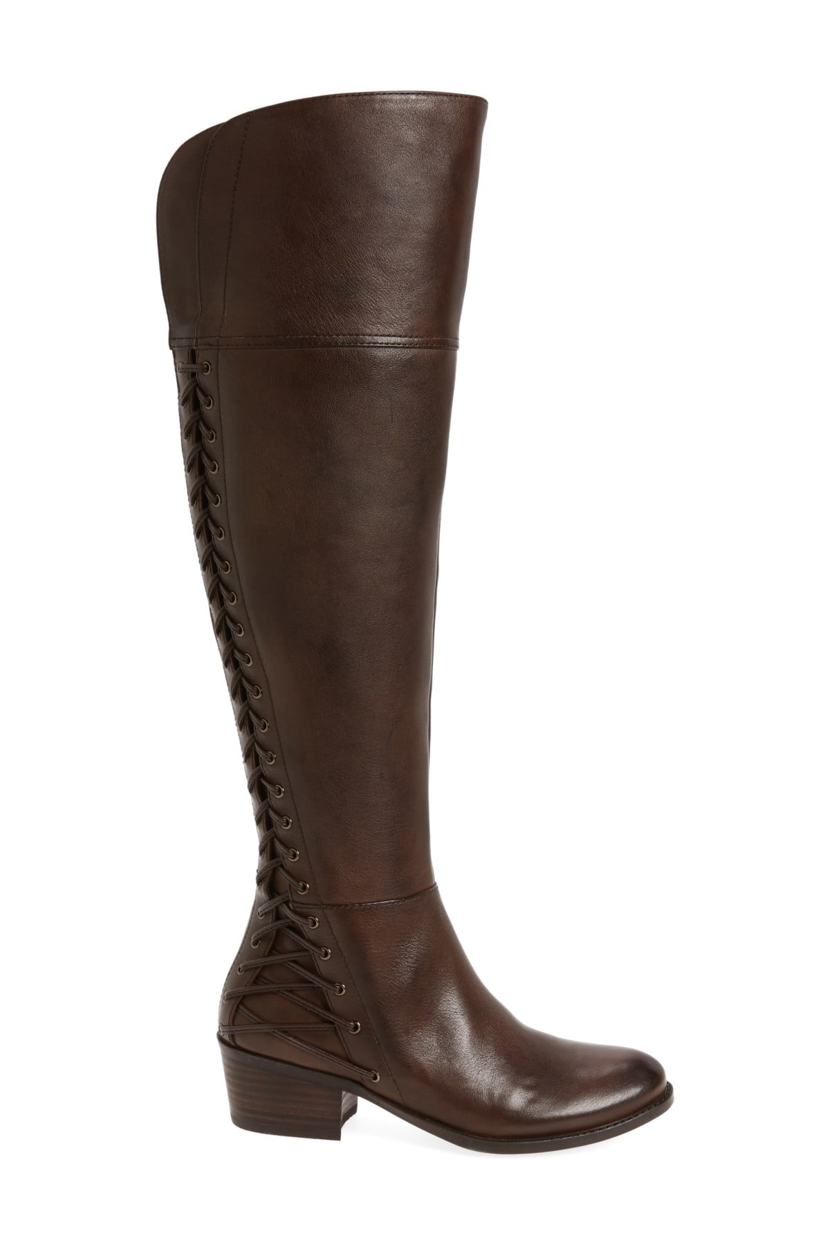 Vince Camuto Bolina Pebbeled Leather Over Knee Riding Bestan