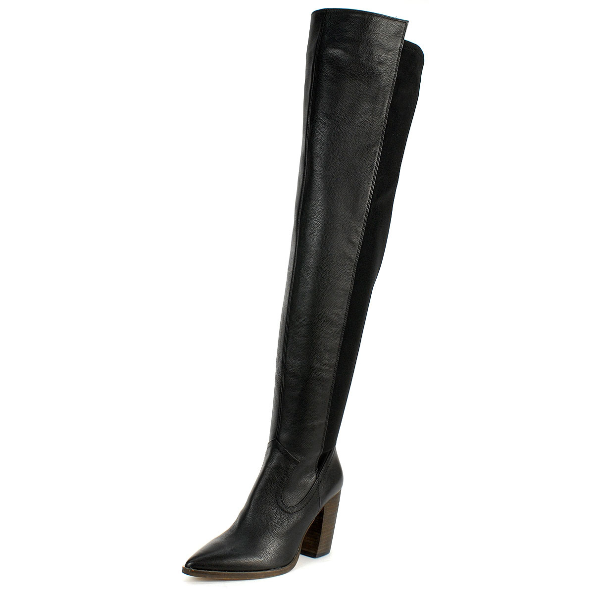 Vince Camuto Black Over-the-Knee Boots Vince Camuto Seselti Black Suede Over The Knee Heel Pointed  main image 2