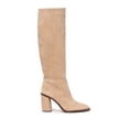 thumbnail image 1 of Vince Camuto Dameera Black Suede Fashion High Block Heel Rounded Toe Dress Boots (Southern Breeze, 6), 1 of 4