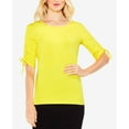 thumbnail image 1 of Vince Camuto Drawstring Sleeve Top Cabana Yellow M, 1 of 1
