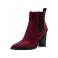thumbnail image 1 of Vince Camuto Ellea Fired Brick Pull On Pointed Toe Block Heeled Ankle Boot (Fired Brick, 9.5), 1 of 4