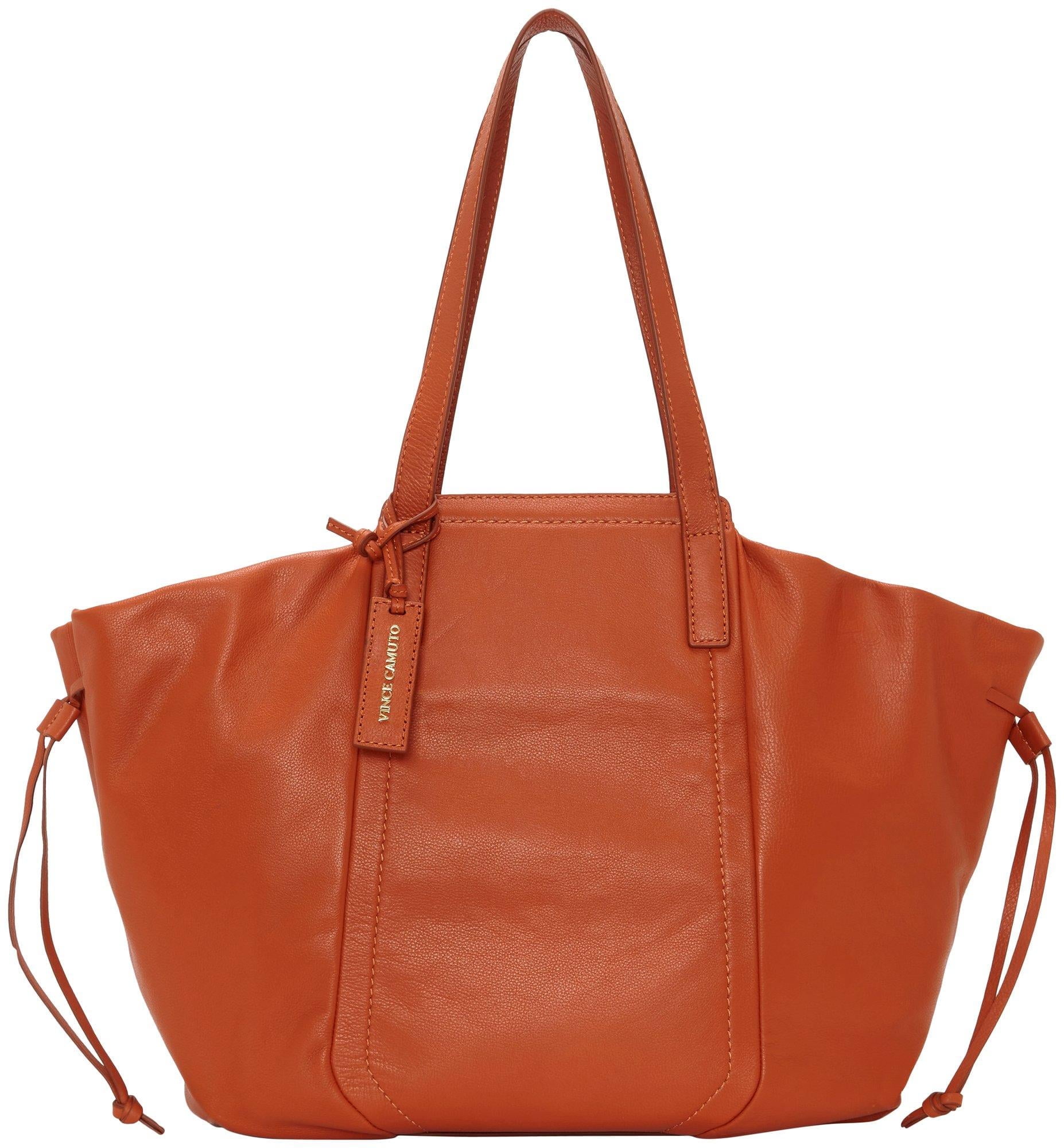 Vince Camuto Fabia Leather Tote Handbag One Size Brown Walmart