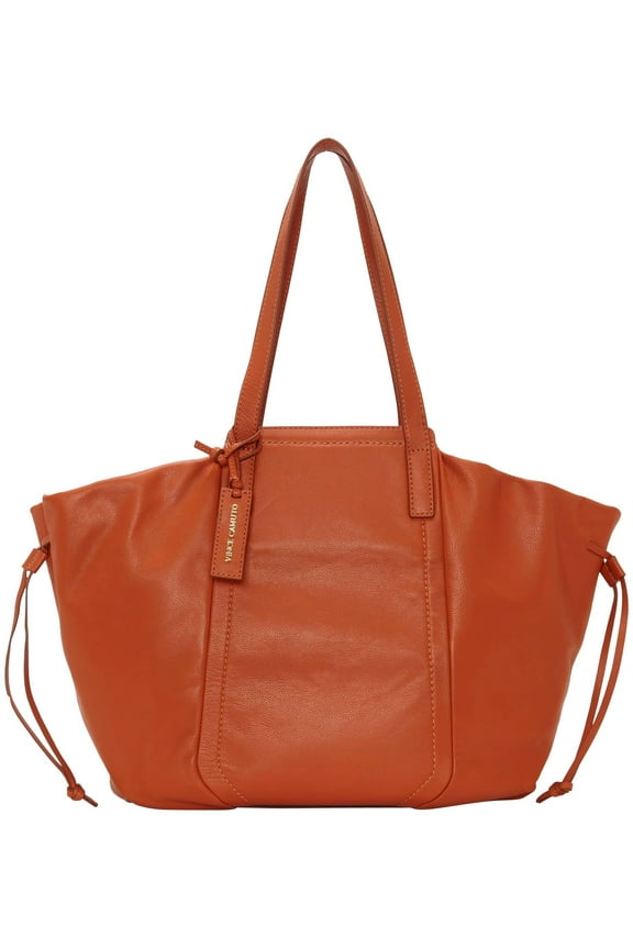 Fabia Leather Tote Handbag One Size Brown