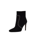 thumbnail image 1 of Vince Camuto Fendeya Black Zipper Closure Pointed Toe Embellished Ankle Bootie (Black, 8), 1 of 6