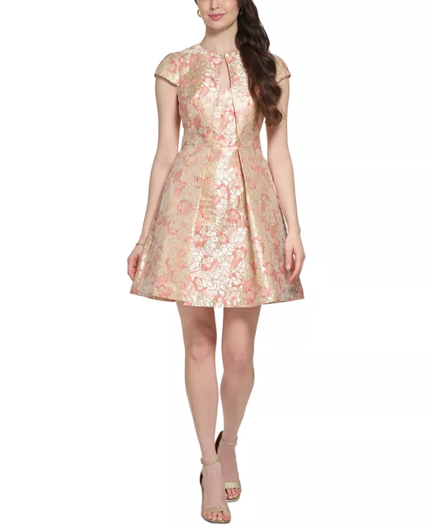 fit and flare chiffon dress Fit and Flare Dark Blue Chiffon dress 5143 main image 1