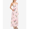 thumbnail image 1 of Vince Camuto Floral Print Maxi Dress Eden Pink 12, 1 of 1