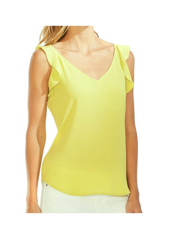 Flutter Sleeve Top Pale Green S